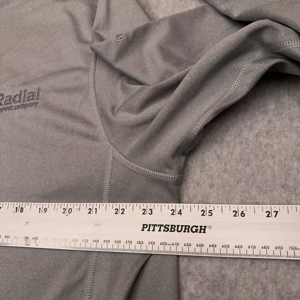 The North Face Tech 1/4 Zip Fleece Men's XL Gray Embroidered Stretch Lightweight